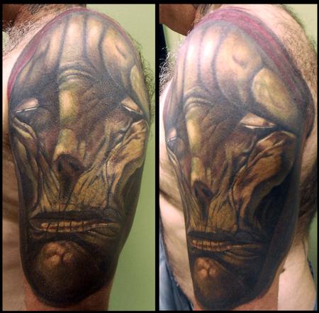 Tattoos - chet zar reaper cover up - 59189